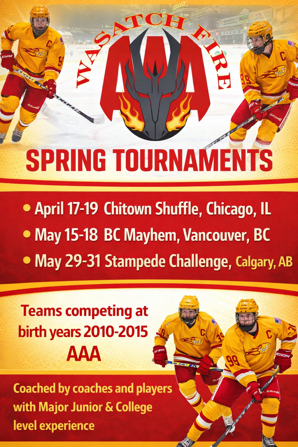 Wasatch Fire AAA Spring Tournament team